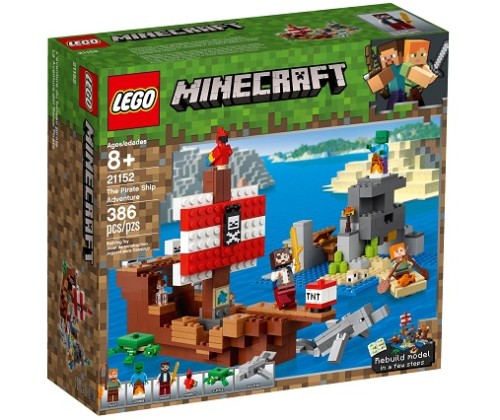 LEGO ® Minecraft 21152 Przygoda na statku pirackim