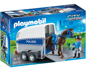 PLAYMOBIL 6875 Policja konna z przyczepką