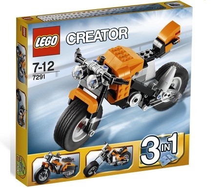 LEGO Creator 7291 Motocykl wiek: 7-12 lat