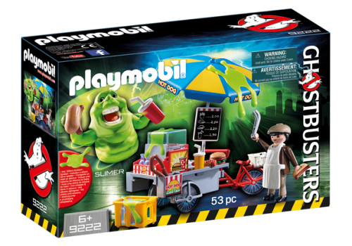 PLAYMOBIL 9222 Slimer przy budce z hotdogami