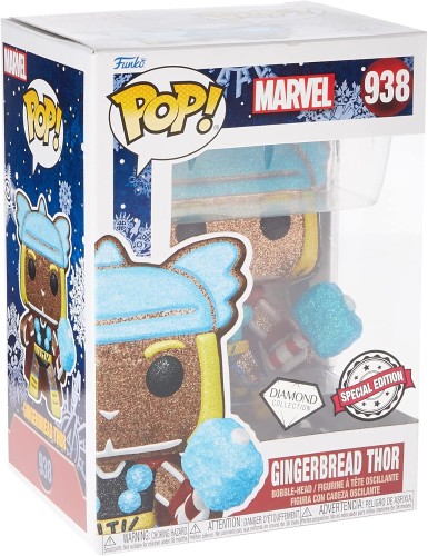 FUNKO 58235 Funko POP! MARVEL DELUXE Holiday Gingerbread Thor Diamond 938