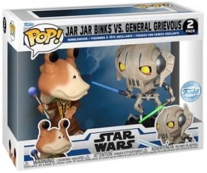 FUNKO 76862 Funko POP! STAR WARS Jar Jar Binks vs General Grievous
