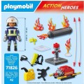 PLAYMOBIL 71826 ACTION HEROES Strażak z pompą wodną