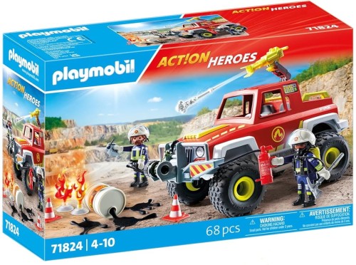 PLAYMOBIL 71824 ACTION HEROES Wóz strażacki