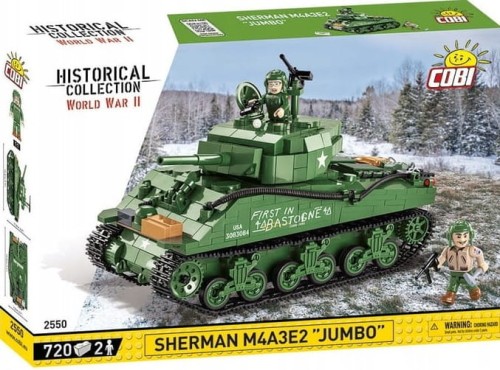 COBI 2550 HISTORICAL CLOOECTION Czołg Sherman M4A3E2 JUMBO