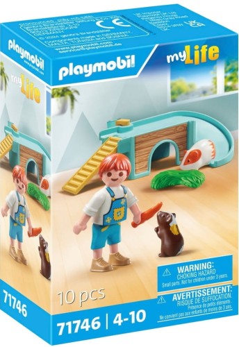 PLAYMOBIL 71746 MY LIFE Chłopiec ze świnką morską