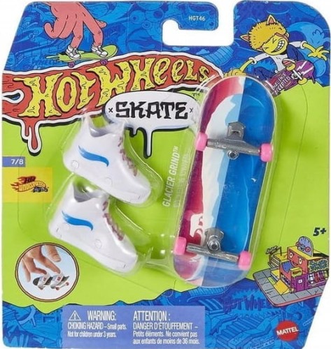 HOT WHEELS HGT46 HVK11 SKATE Deskorolka fioletowo-niebieska+ białe buty