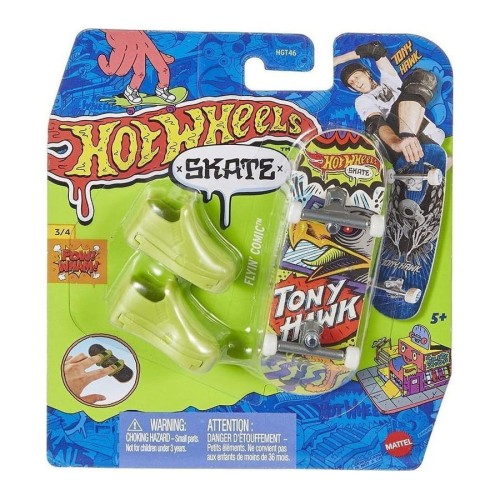 HOT WHEELS HGT46 HVK13 SKATE Deskorolka komiks + jasnozielone buty