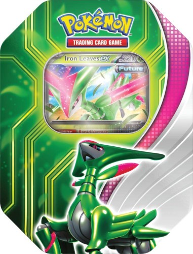 Pokémon TCG: Paradox Iron Leaves puszka 4 booster