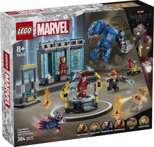 LEGO Super Heroes 76315 Laboratorium Iron Mana: Zbrojownia