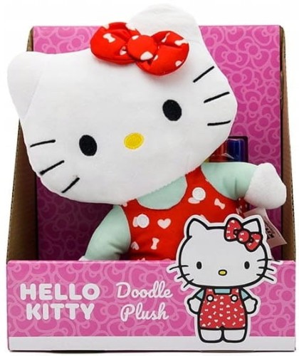 HELLO KITTY 2285140 Pluszak do malowania czerwony
