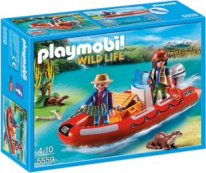 PLAYMOBIL 5559 Łódź pontonowa z kłusownikami