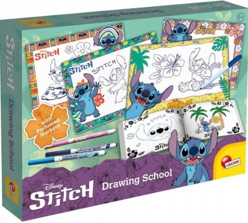 LISCIANI 07575 DISNEY Stitch Szkoła rysowania z pachnącymi mazakami