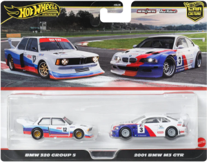 Hot Wheels HBL96 JBK99 BMW320 and BMW M3 GTR