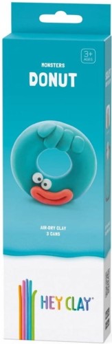 HEY CLAY Masa plastyczna Potwór DONUT HCL30086 3puszki