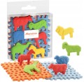 MARIOINEX 907412 Miękkie klocki wafle ANIMALS zestaw startowy