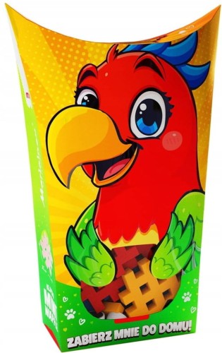 MARIOINEX 906958 Miękkie klocki waflowe POCKET PETS Papuga