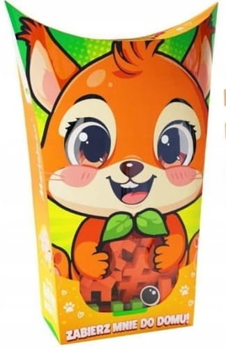 MARIOINEX 906927 Miękkie klocki waflowe POCKET PETS Wiewiórka