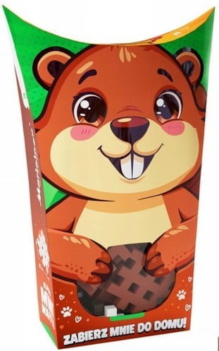 MARIOINEX 907061 Miękkie klocki waflowe POCKET PETS Bóbr