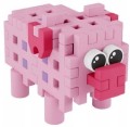 MARIOINEX 906903 Miękkie klocki waflowe POCKET PETS Świnka