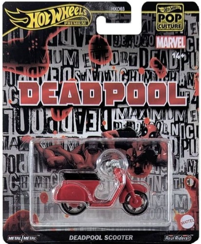 HOT WHEELS HXD63 JBL70 HW Premium Deadpool Scooter