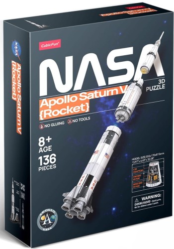 CUBIC FUN DS1059H NASA Apollo Saturn V Rocket puzzle 3D