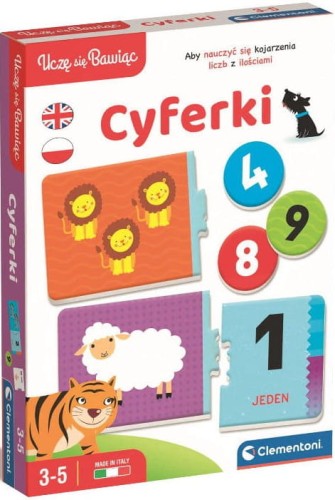 CLEMENTONI 50767 UCZĘ SIĘ BAWIĄC Cyferki gra edukacyjna