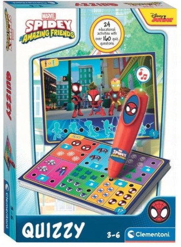 Clementoni 16805 INTERAKTYWNY QUIZ MÓWIĄCE PIÓRO SPIDEY