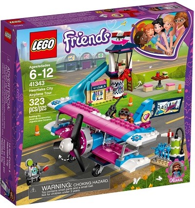 LEGO ® 41343 Friends Lot samolotem nad Miastem Heartlake