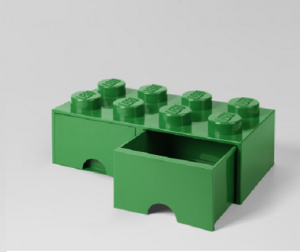 LEGO Pojemnik 8 szuflada zielona
