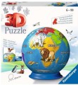 RAVENSBURGER 24751 Puzzle 3D Globus dla dzieci 72 części