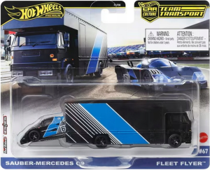 Hot Wheels FLF56 HRV41 Sauber Mercedes C9 & Fleet