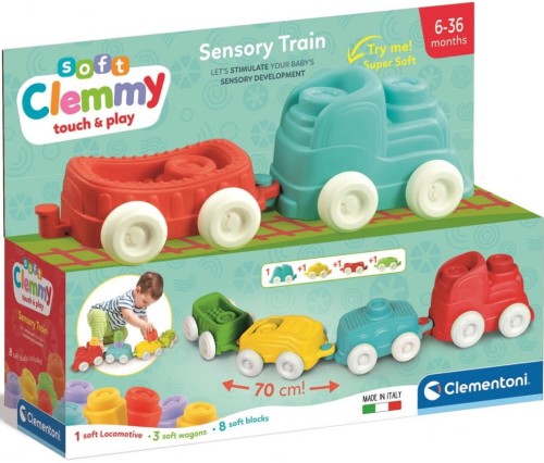 CLEMENTONI 17961 SOFT CLEMMY Pociąg sensoryczny