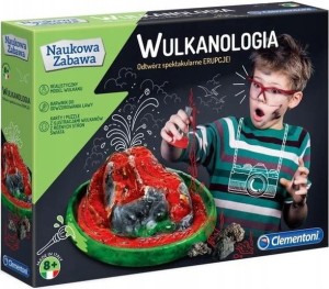 CLEMENTONI 50893 NAUKOWA ZABAWA Wulkanologia model i zestaw doświadczeń
