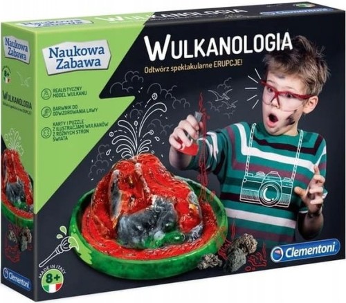 CLEMENTONI 50893 NAUKOWA ZABAWA Wulkanologia model i zestaw doświadczeń