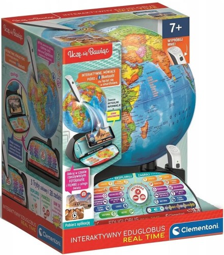 Clementoni 50848 Naukowa Zabawa Interaktywny EduGlobus Real Time