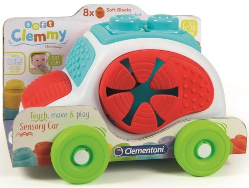 Clementoni 17315 Clemmy Autko z miękkimi klockami