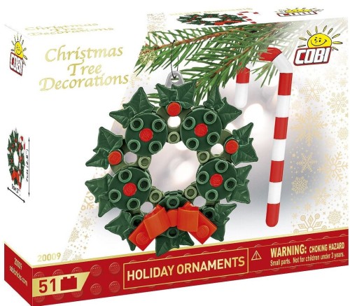 COBI 20009 Ozdoby świąteczne Wianek świąteczny