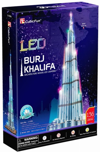 CUBIC FUN 20508 Puzzle 3D Burj Khalifa LED