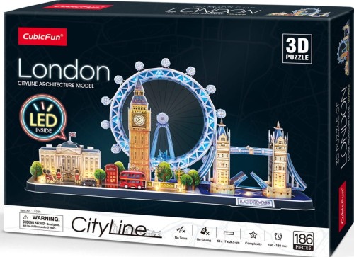 CUBIC FUN 20532 City Line London LED puzzle trójwymiarowe