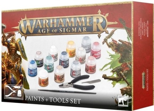 Warhammer Age of Sigmar 80-17 AOS PAINTS + TOOLS zestaw startowy