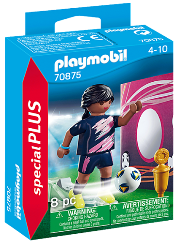 PLAYMOBIL 70875 Piłkarka z bramką
