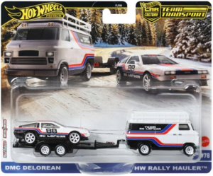 Hot Wheels FLF56 JBM35 Delorean & Rally Hauler