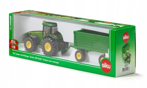 SIKU S1953 Farmer Traktor z przyczepą