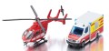 SIKU S1748 Super Mercedes-Benz Ambulans+helikopter