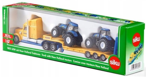 SIKU S1805 Farmer Ciężarówka z traktorami New Holland