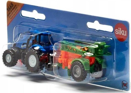 SIKU S1668 16" Traktor ze spryskiwaczem upraw