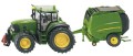SIKU S1665 16" Traktor John Deere z prasą