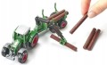 SIKU S1645 16" Traktor z leśną przyczepą