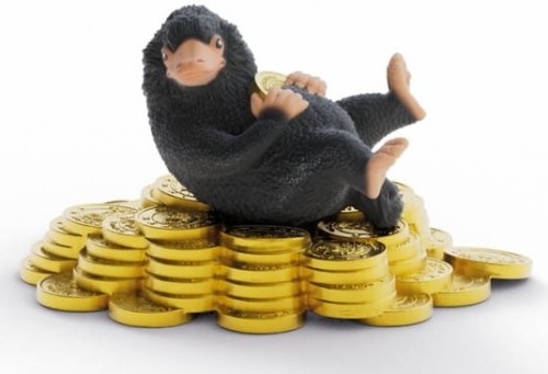 Schleich SLH 14905 FANTASTIC BEASTS Niuchacz ze złotem